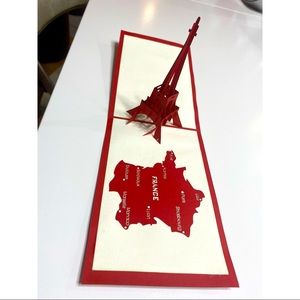 3D card - Paris Eiffel Tower